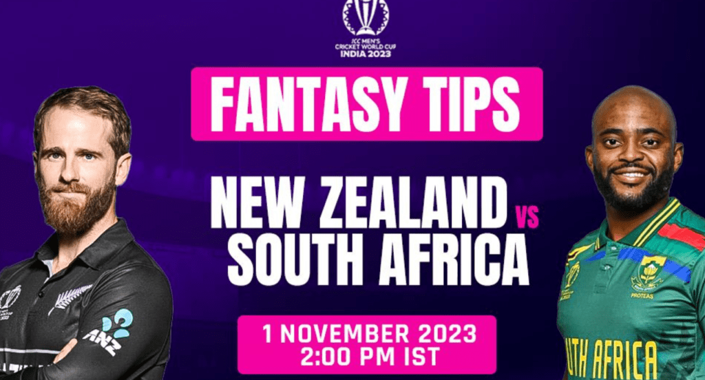 NZ vs SA Dream11 Match Prediction| Playing XI, Fantasy Cricket Tips, Pitch Report & Injury Updates for ICC World Cup 2023, 32nd Match